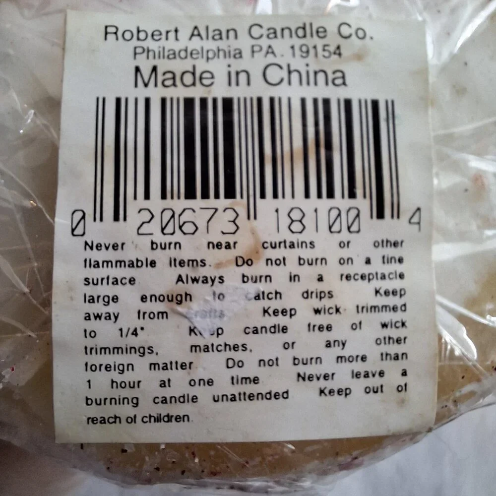 Vintage ROBERT ALAN Candle Co 8